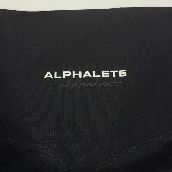 ALPHALETE Everyday Legging XS/S Black Lightweight Stretch Basic Gym B54 - Picture 4 of 4